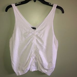 White crop top